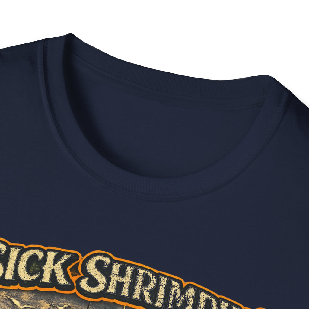 2Sick Shrimpin Vintage Shrimp Boat Graphic Tee