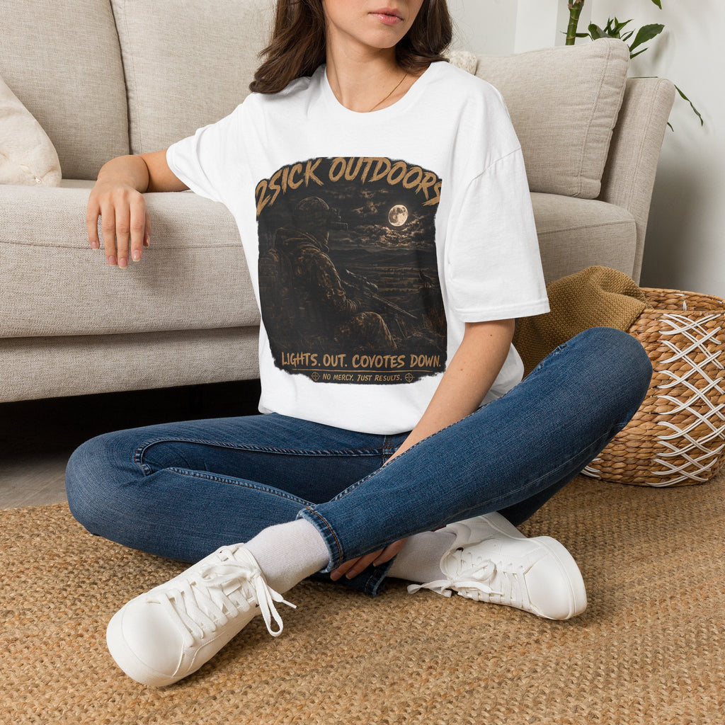 2Sick Outdoors® – Lights Out. Coyotes Down.™ Tee