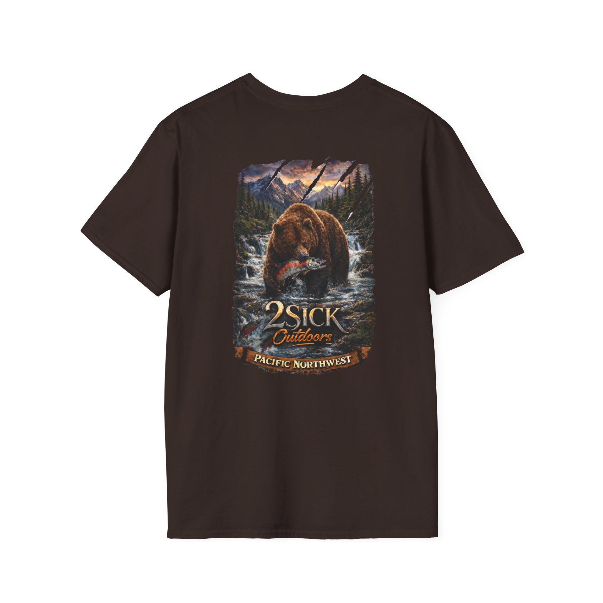 2Sick Outdoors “Grizzly River Run” Premium Graphic Tee