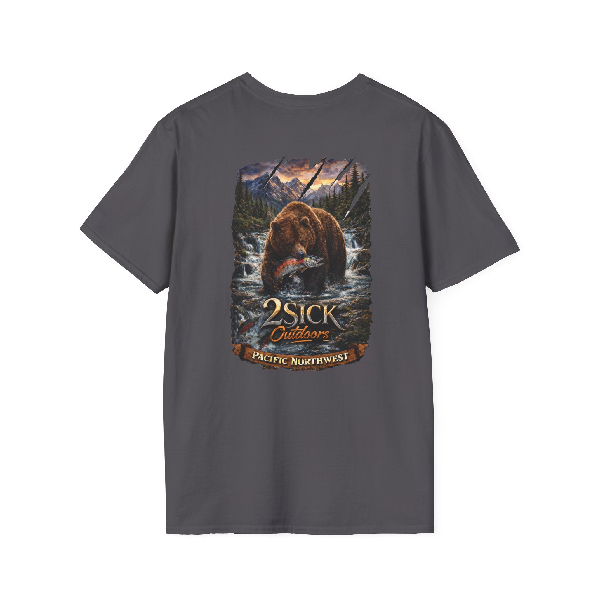 2Sick Outdoors “Grizzly River Run” Premium Graphic Tee