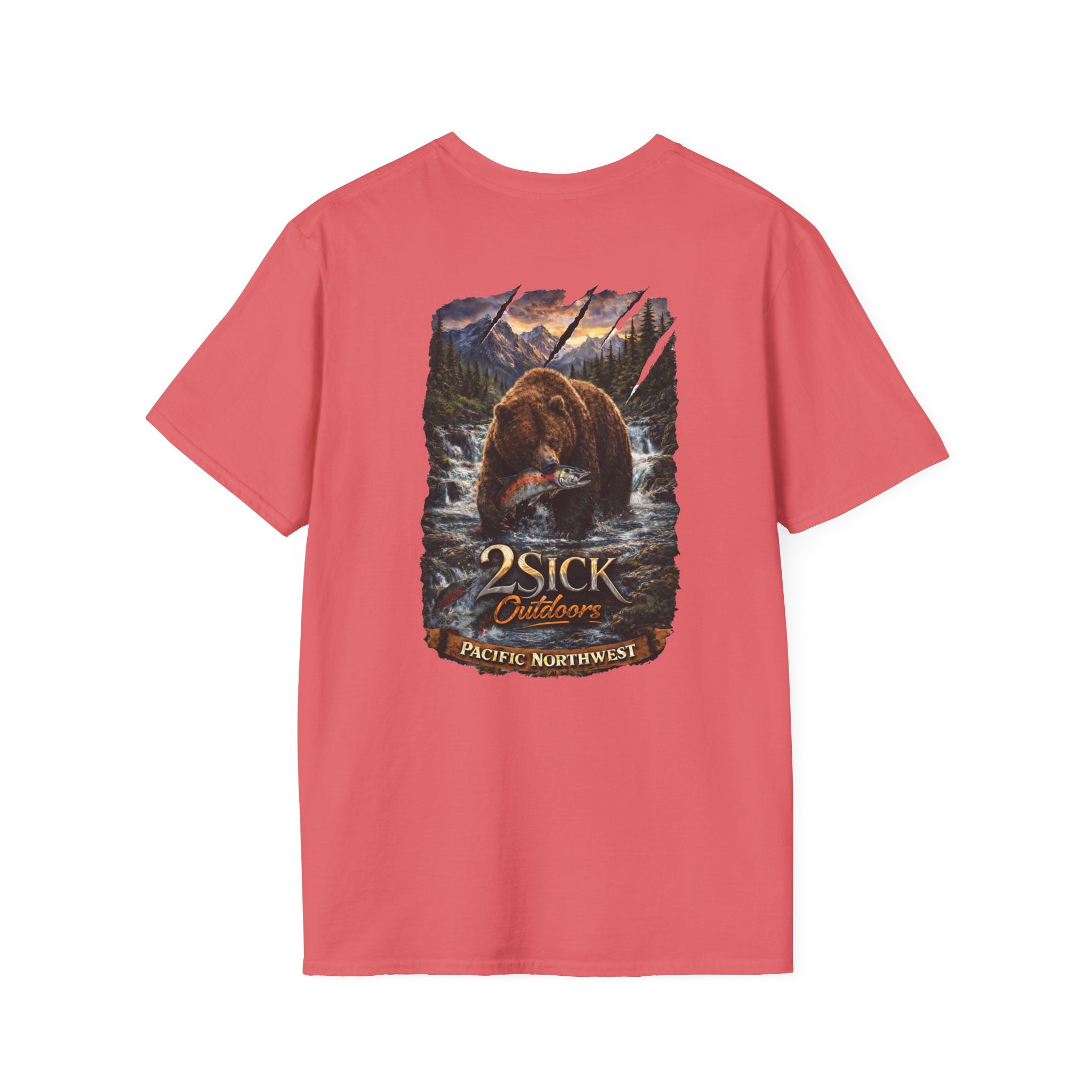 2Sick Outdoors “Grizzly River Run” Premium Graphic Tee